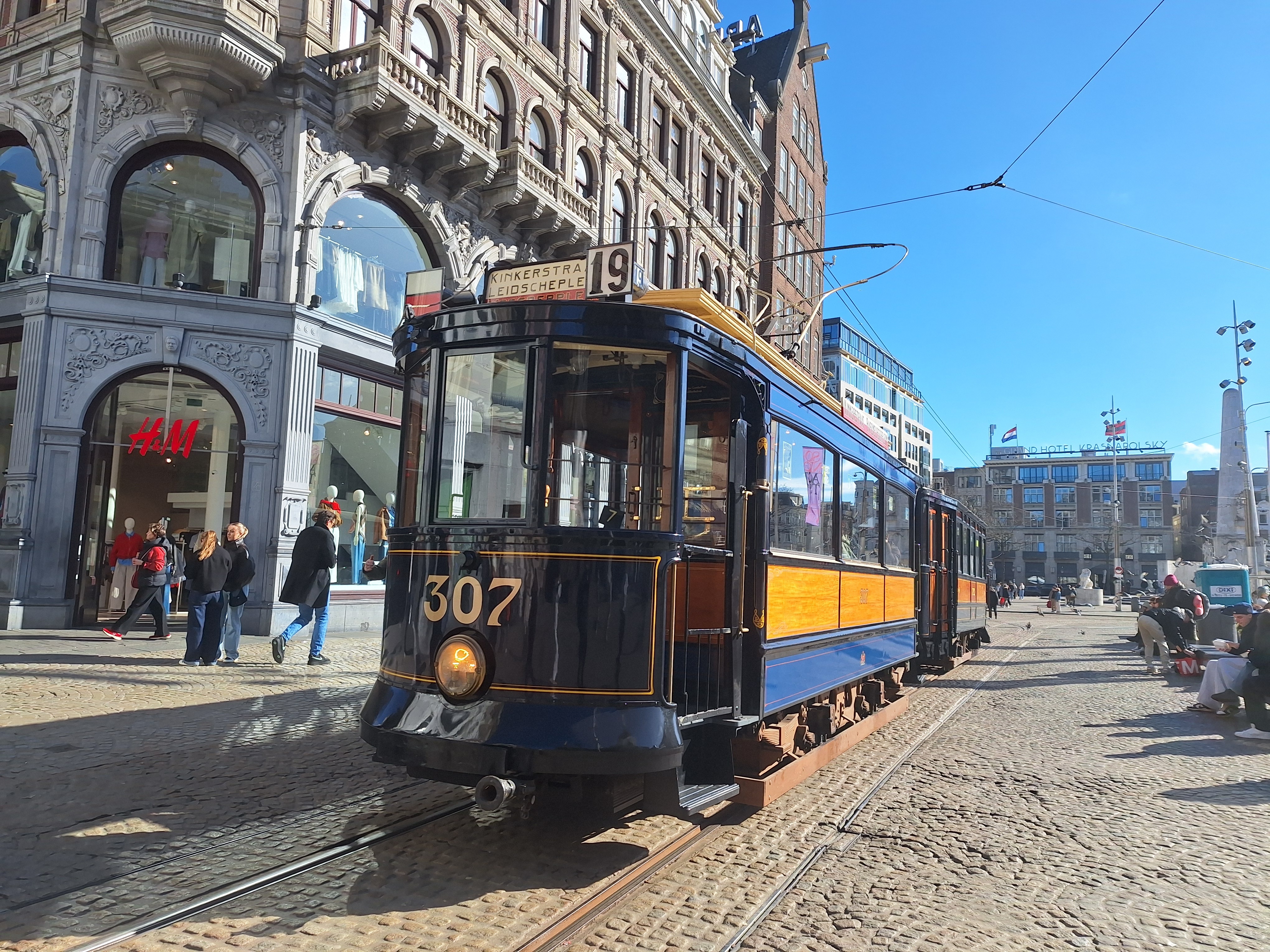 GVB Tweeassser 307 met bijwagen 792